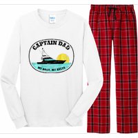 Captain Dad My Boat My Rules Yacht Boating Long Sleeve Pajama Set