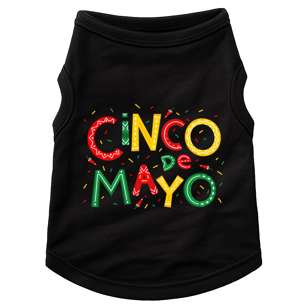 Cinco De Mayo Chili Pepper Celebration Doggie Tank