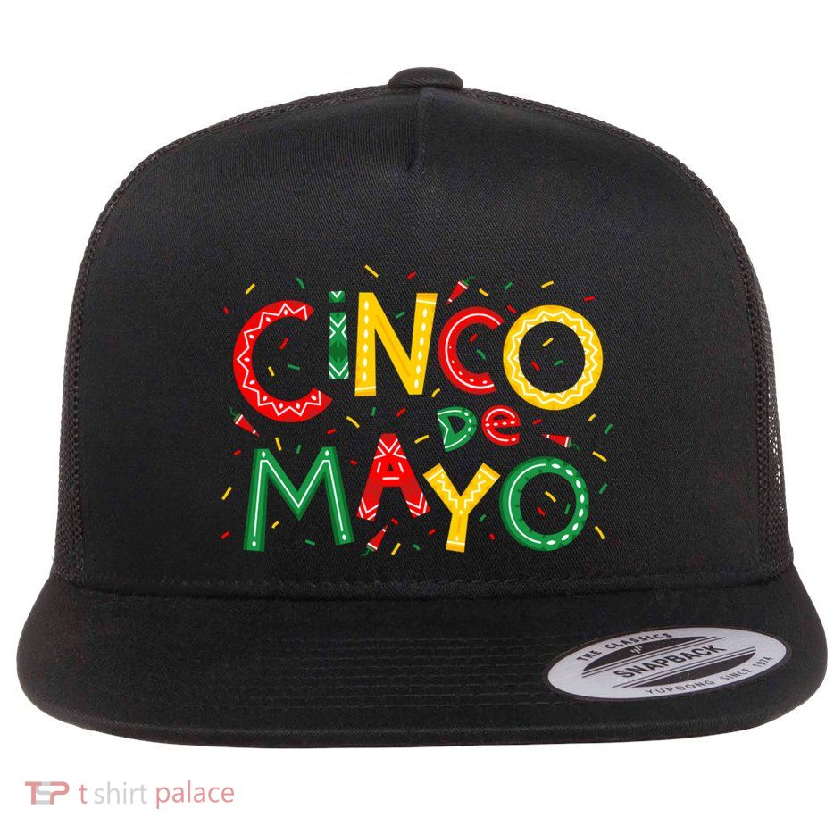 Cinco De Mayo Chili Pepper Celebration Flatbill Hat