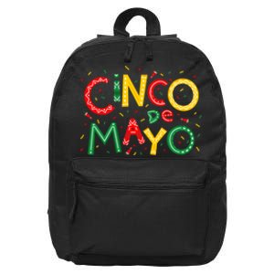 Cinco De Mayo Chili Pepper Celebration 16 in Basic Backpack