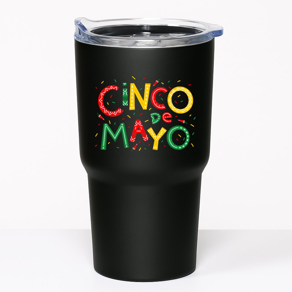 Cinco De Mayo Chili Pepper Celebration Tumbler