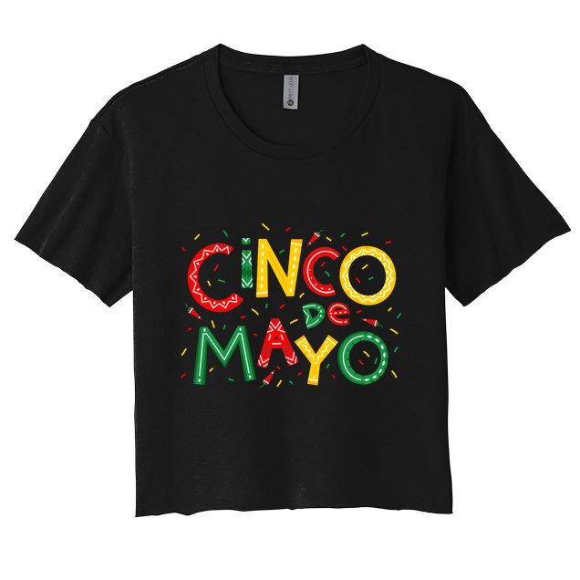 Cinco De Mayo Chili Pepper Celebration Crop Top