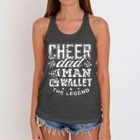 Cheerleader Dad Man Wallet Legend Funny Cheer Dad Women's Knotted Racerback Tank