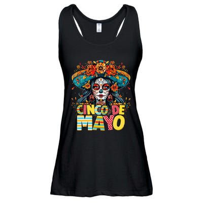 Cinco De Mayo Mexican Fiesta Squad Ladies Essential Flowy Tank