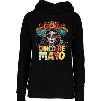 Cinco De Mayo Mexican Fiesta Squad Womens Funnel Neck Pullover Hood