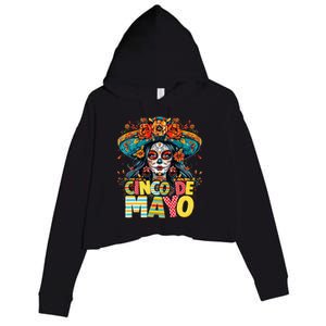 Cinco De Mayo Mexican Fiesta Squad Crop Fleece Hoodie