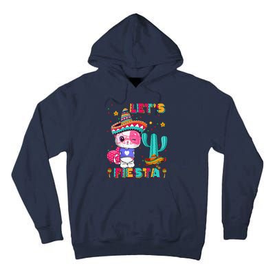 Cinco De Mayo Meow Lets Fiesta Mexican Cactus Cute Cat Tall Hoodie