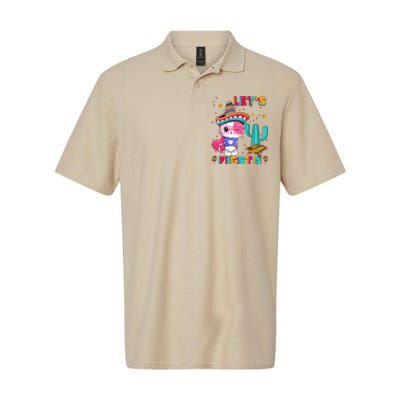 Cinco De Mayo Meow Lets Fiesta Mexican Cactus Cute Cat Softstyle Adult Sport Polo