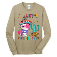 Cinco De Mayo Meow Lets Fiesta Mexican Cactus Cute Cat Tall Long Sleeve T-Shirt