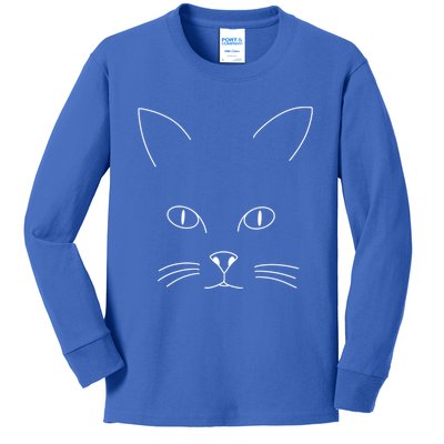 Cat Design Meaningful Gift Kids Long Sleeve Shirt