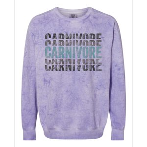 Carnivore Diet Meat Eater Colorblast Crewneck Sweatshirt