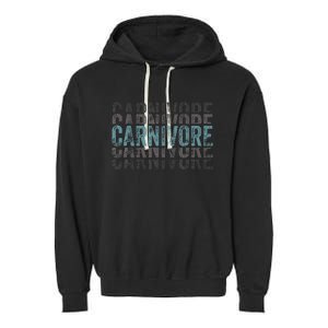 Carnivore Diet Meat Eater Garment-Dyed Fleece Hoodie