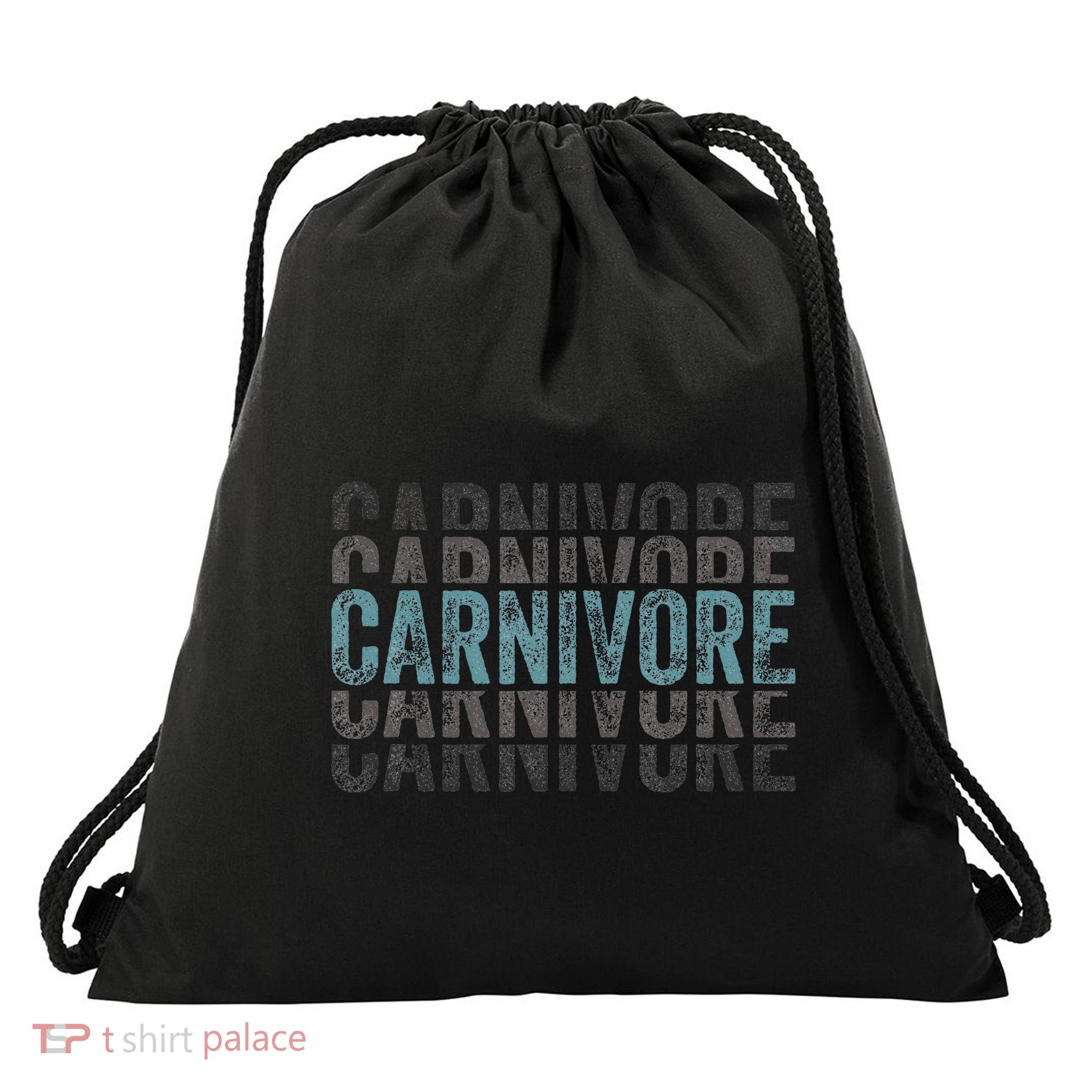 Carnivore Diet Meat Eater Drawstring Bag