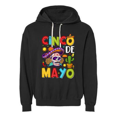 Cinco De Mayo Mexican Fiesta Squad 5 De Mayo For Mexican Garment-Dyed Fleece Hoodie