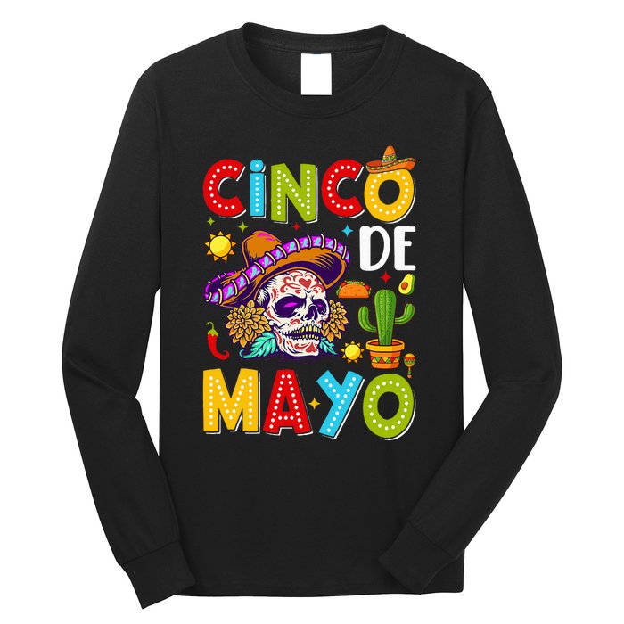 Cinco De Mayo Mexican Fiesta Squad 5 De Mayo For Mexican Long Sleeve Shirt