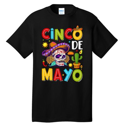 Cinco De Mayo Mexican Fiesta Squad 5 De Mayo For Mexican Tall T-Shirt