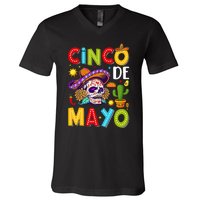 Cinco De Mayo Mexican Fiesta Squad 5 De Mayo For Mexican V-Neck T-Shirt