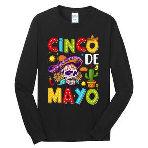 Cinco De Mayo Mexican Fiesta Squad 5 De Mayo For Mexican Tall Long Sleeve T-Shirt