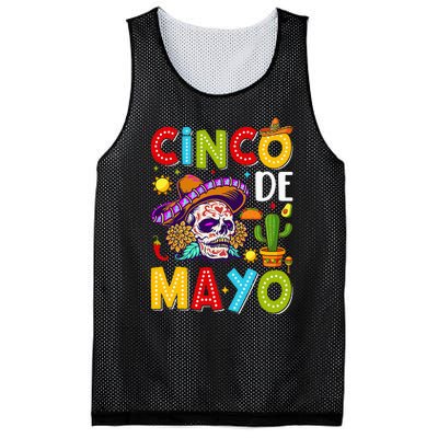 Cinco De Mayo Mexican Fiesta Squad 5 De Mayo For Mexican Mesh Reversible Basketball Jersey Tank