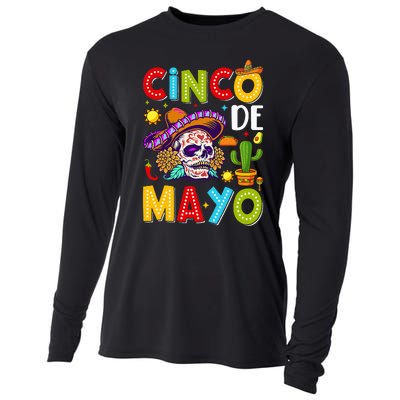 Cinco De Mayo Mexican Fiesta Squad 5 De Mayo For Mexican Cooling Performance Long Sleeve Crew