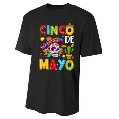 Cinco De Mayo Mexican Fiesta Squad 5 De Mayo For Mexican Performance Sprint T-Shirt