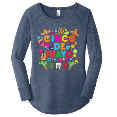 Cinco De Mayo Mexican Fiesta Cactus Women's Perfect Tri Tunic Long Sleeve Shirt