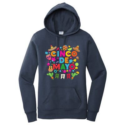 Cinco De Mayo Mexican Fiesta Cactus Women's Pullover Hoodie