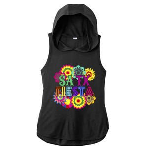 Cinco De Mayo Viva Fiesta San Antonio Ladies PosiCharge Tri-Blend Wicking Draft Hoodie Tank