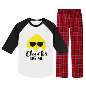 Chicks Dig Me Funny N Male Little Easter Fun Raglan Sleeve Pajama Set