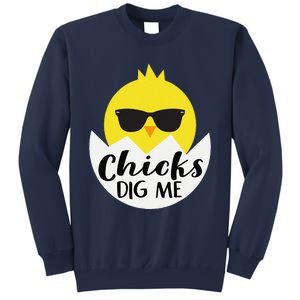 Chicks Dig Me Funny N Male Little Easter Fun Sweatshirt