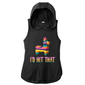 Cinco De Mayo Funny Pinata ID Hit That Ladies PosiCharge Tri-Blend Wicking Draft Hoodie Tank