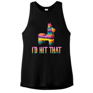 Cinco De Mayo Funny Pinata ID Hit That Ladies PosiCharge Tri-Blend Wicking Tank