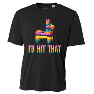 Cinco De Mayo Funny Pinata ID Hit That Cooling Performance Crew T-Shirt