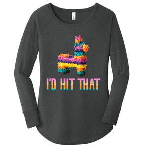 Cinco De Mayo Funny Pinata ID Hit That Women's Perfect Tri Tunic Long Sleeve Shirt