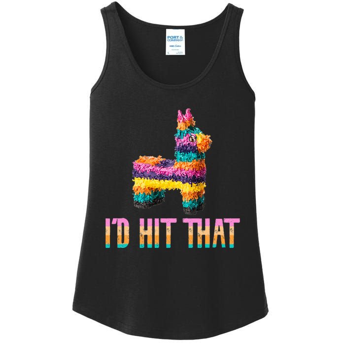 Cinco De Mayo Funny Pinata ID Hit That Ladies Essential Tank