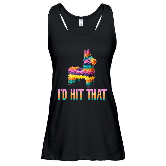 Cinco De Mayo Funny Pinata ID Hit That Ladies Essential Flowy Tank