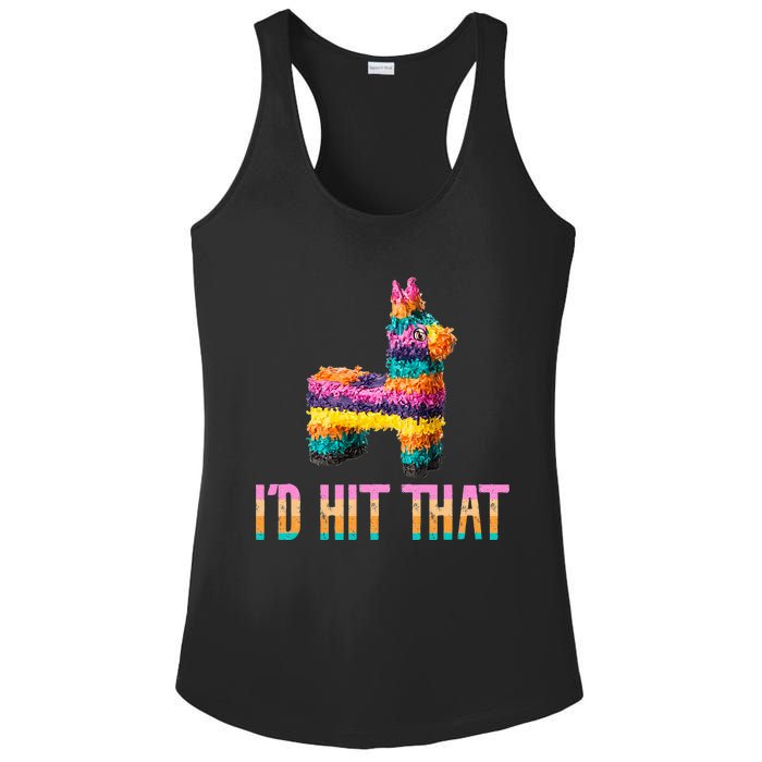 Cinco De Mayo Funny Pinata ID Hit That Ladies PosiCharge Competitor Racerback Tank