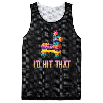 Cinco De Mayo Funny Pinata ID Hit That Mesh Reversible Basketball Jersey Tank