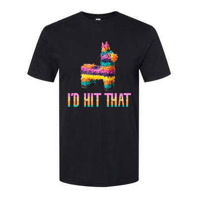 Cinco De Mayo Funny Pinata ID Hit That Softstyle CVC T-Shirt