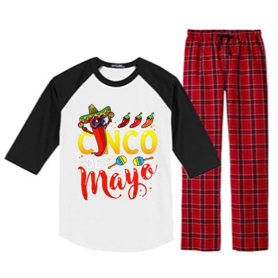 Cinco De Mayo Mexican Fiesta 5 De Mayo Raglan Sleeve Pajama Set