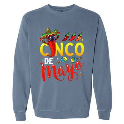 Cinco De Mayo Mexican Fiesta 5 De Mayo Garment-Dyed Sweatshirt