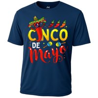 Cinco De Mayo Mexican Fiesta 5 De Mayo Cooling Performance Crew T-Shirt