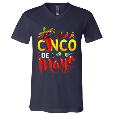 Cinco De Mayo Mexican Fiesta 5 De Mayo V-Neck T-Shirt