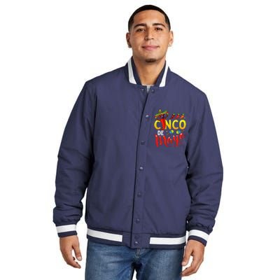 Cinco De Mayo Mexican Fiesta 5 De Mayo Insulated Varsity Jacket