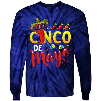 Cinco De Mayo Mexican Fiesta 5 De Mayo Tie-Dye Long Sleeve Shirt