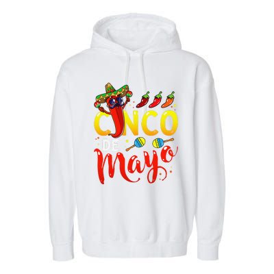 Cinco De Mayo Mexican Fiesta 5 De Mayo Garment-Dyed Fleece Hoodie