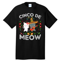 Cinco De Meow Mexican Kawaii Cat Kitten Tall T-Shirt