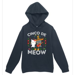 Cinco De Meow Mexican Kawaii Cat Kitten Urban Pullover Hoodie