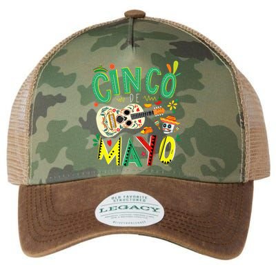 Cinco De Mayo Lets Fiesta Squad 5 De Mayo Mexican Fiesta Legacy Tie Dye Trucker Hat