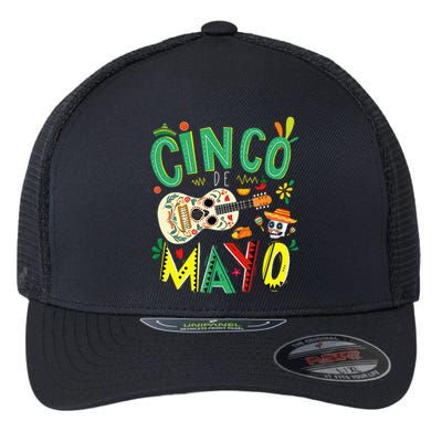 Cinco De Mayo Lets Fiesta Squad 5 De Mayo Mexican Fiesta Flexfit Unipanel Trucker Cap